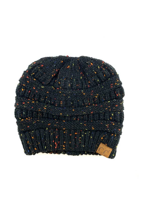 Suzie Q USA – wholesale Beanie – Women's – CC Cable Knit Beanie Tail Confetti Hat13