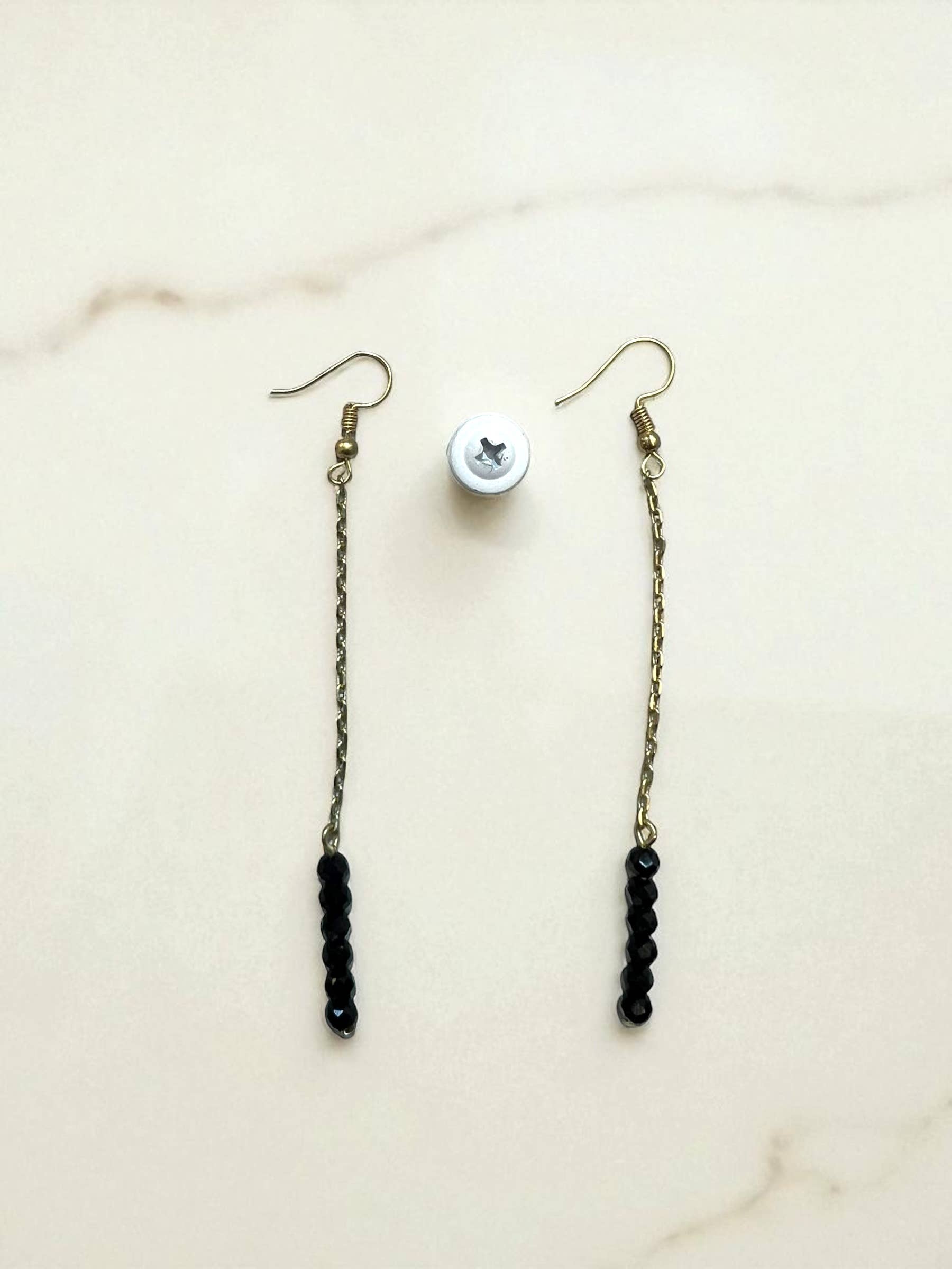 Ava Capri - Wholesale Dangle Earrings - BW Black Earrings
