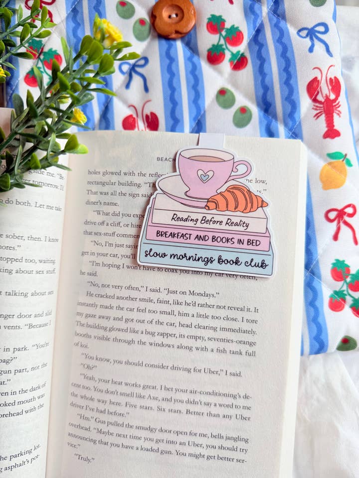 SLOW MORNINGS MAGNETIC BOOKMARK for wholesale by Dearest Little Hope