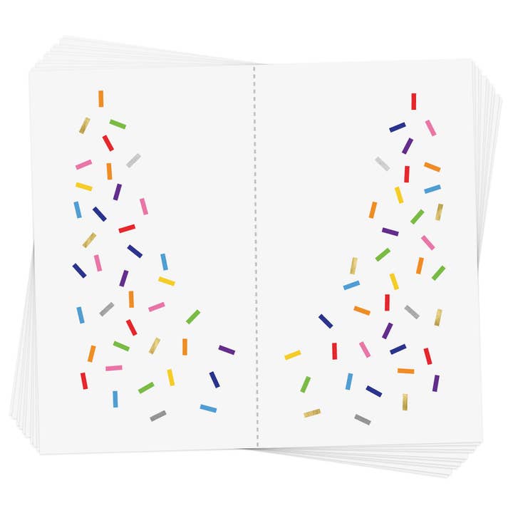 Rainbow Sprinkle Eye Jewel Temporary Tattoo for wholesale by Flash Tattoos