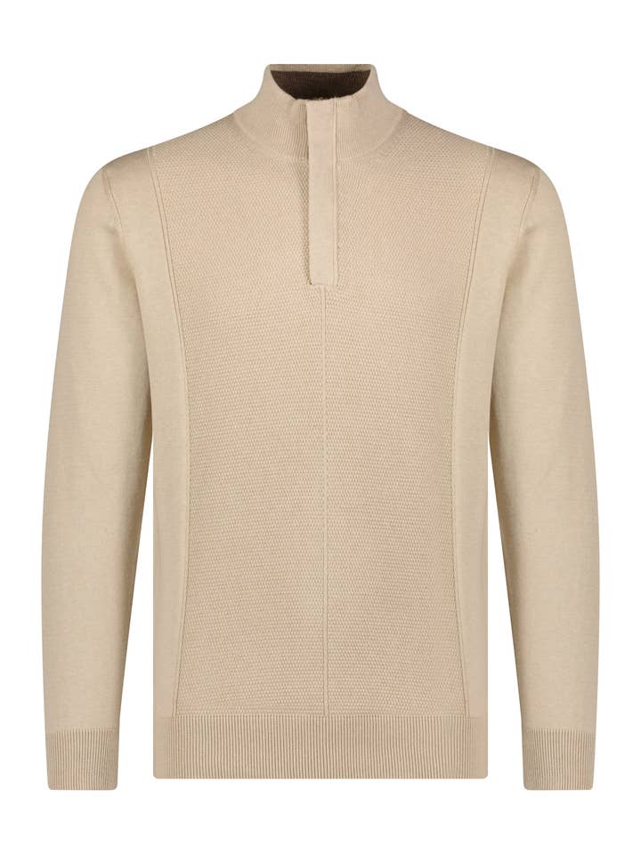 Mehrteiliger Pullover mit Viertelreißverschluss für den Großhandel von Luchiano Visconti