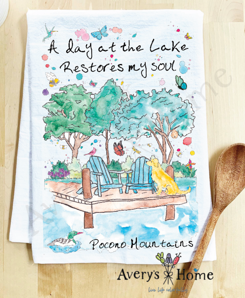 Avery's Home - Wholesale Tea Towel - A Day at the Lake or River Customizable Tea Towel34