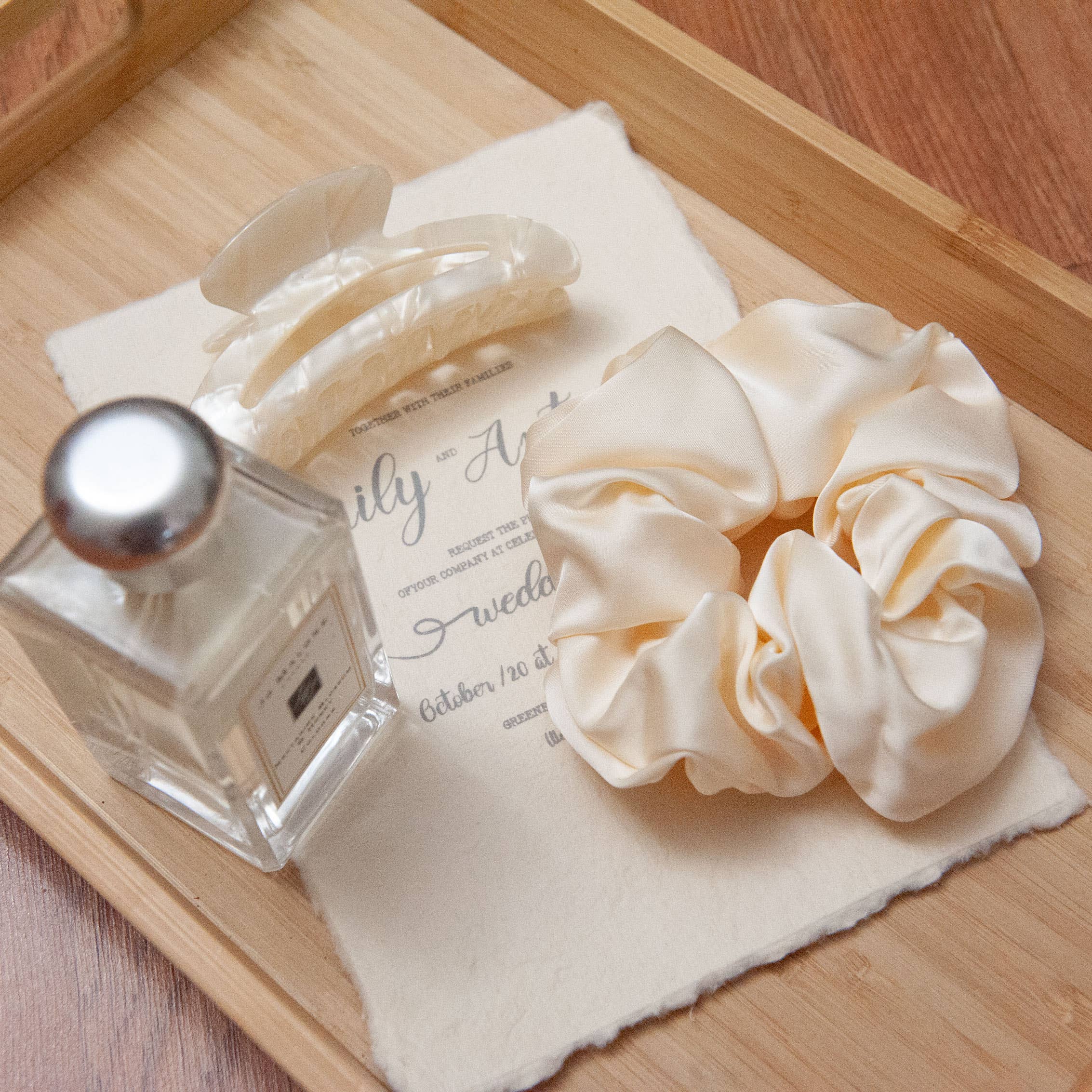 SOMETHING MINTY - Vente Chouchou – femme - Chouchous en satin faits à la main 14