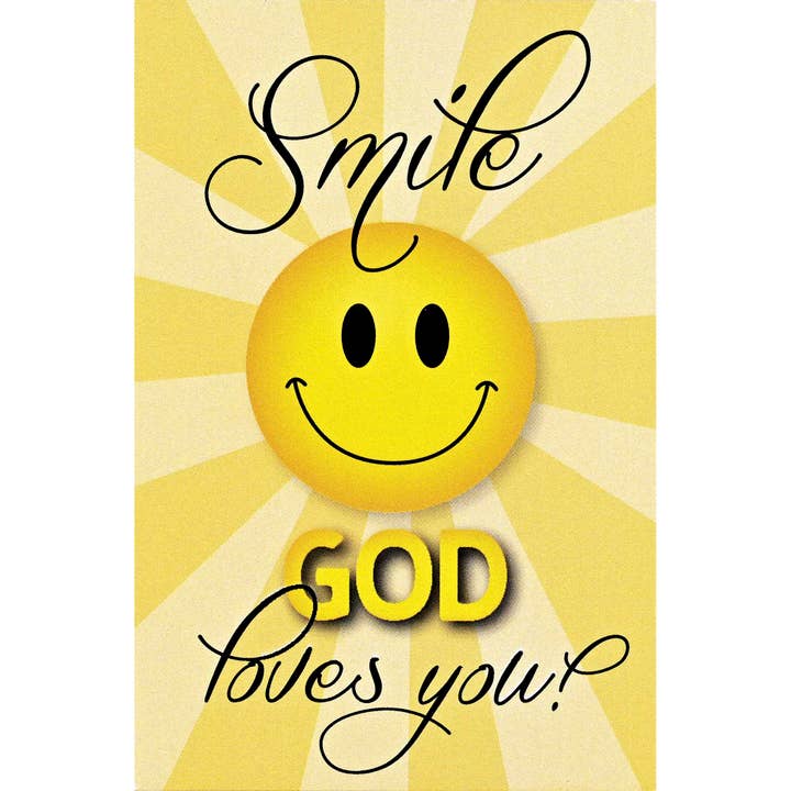 Dicksons - Wholesale Bookmark - Itty Bitty Card Smile God Loves You
