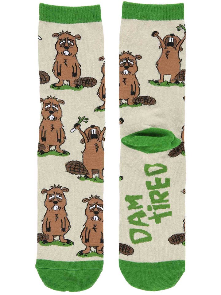 Dam Tired Crew Sock One Size for wholesale by Lazy One