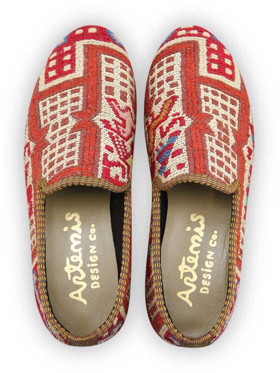 Zapatos de fumar Sumak Kilim para mujer, talla 9.5 para venta al por mayor de Artemis Design Co.