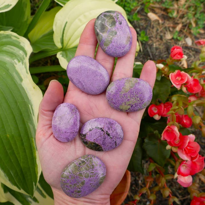 The Healing Sanctuary - Wholesale Spiritual Stone/Crystal - Stichtite Worry Stones1