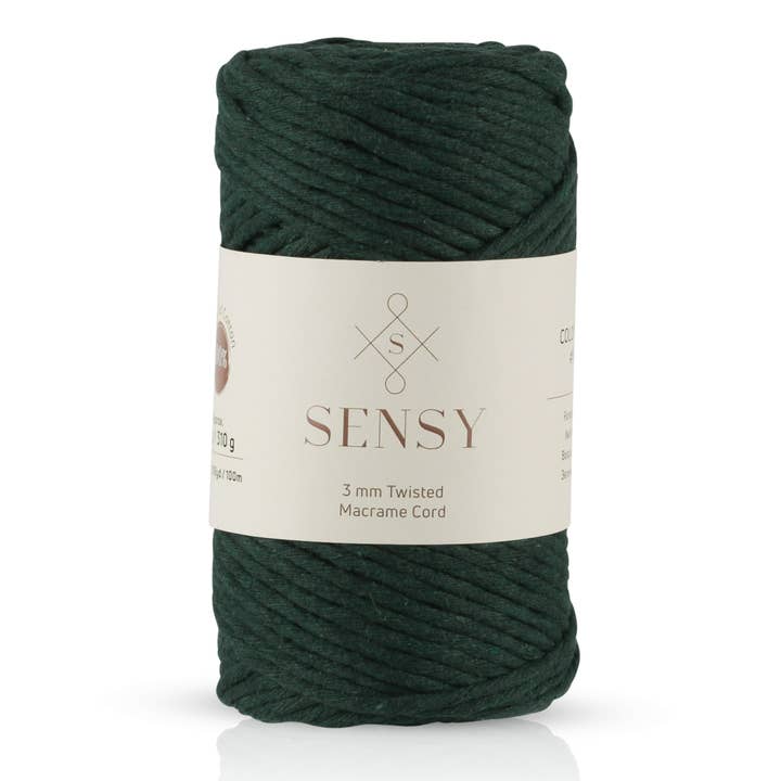 Sensy - Wholesale Yarn - Sensy Premium 3mm - 109 Yards 100% Recycled Cotton Single Strand Macrame Cord22