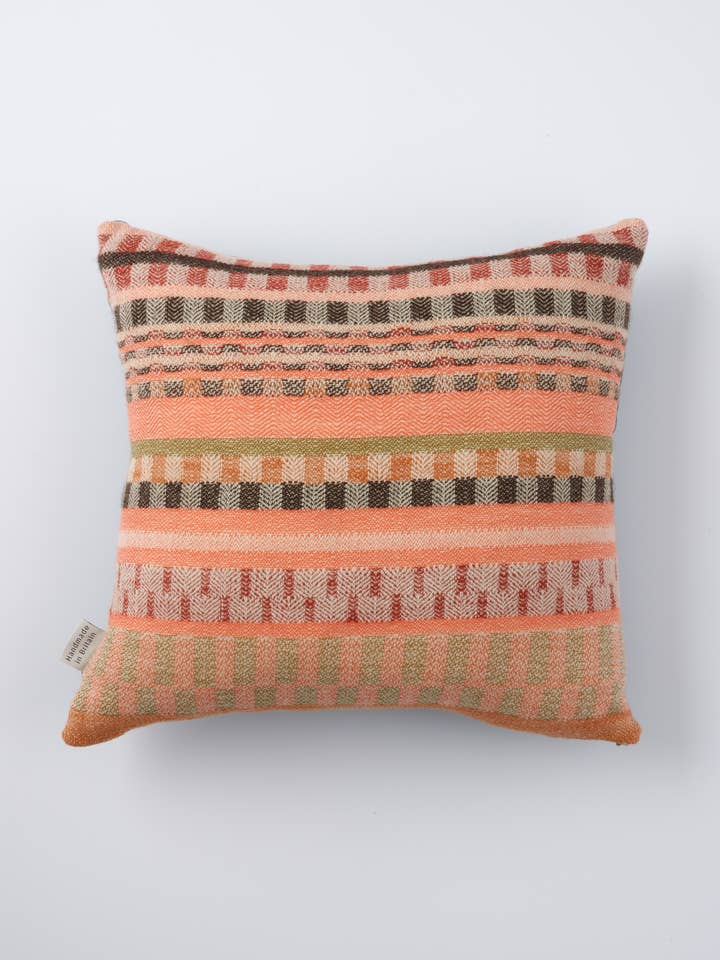 Coussin en laine rustique tissé fabriqué en Grande-Bretagne 45 cm x 45 cm pour la vente par Shiv Textiles