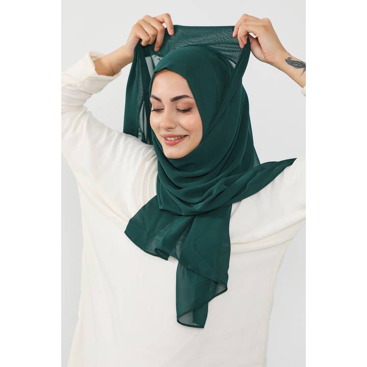 Aisha's Design - Wholesale Hijab – Women’s - Instant Chiffon Hijab Shawl for Women, Ready to Wear Lightweight Modest Scarf, Practical Slip-On Headscarf,PS-4998