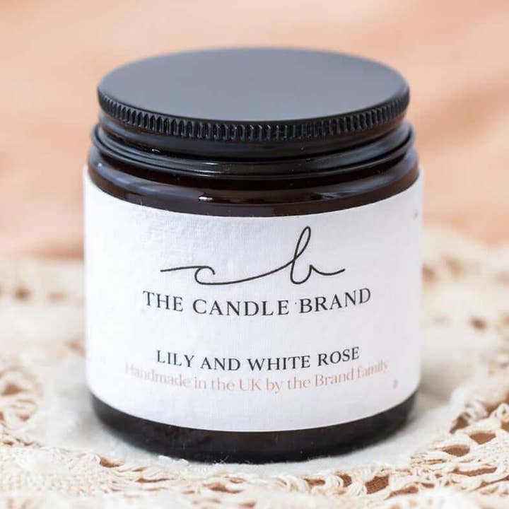 Lily and White Rose 20 Hour Candle for wholesale by The Candle Brand Ltd