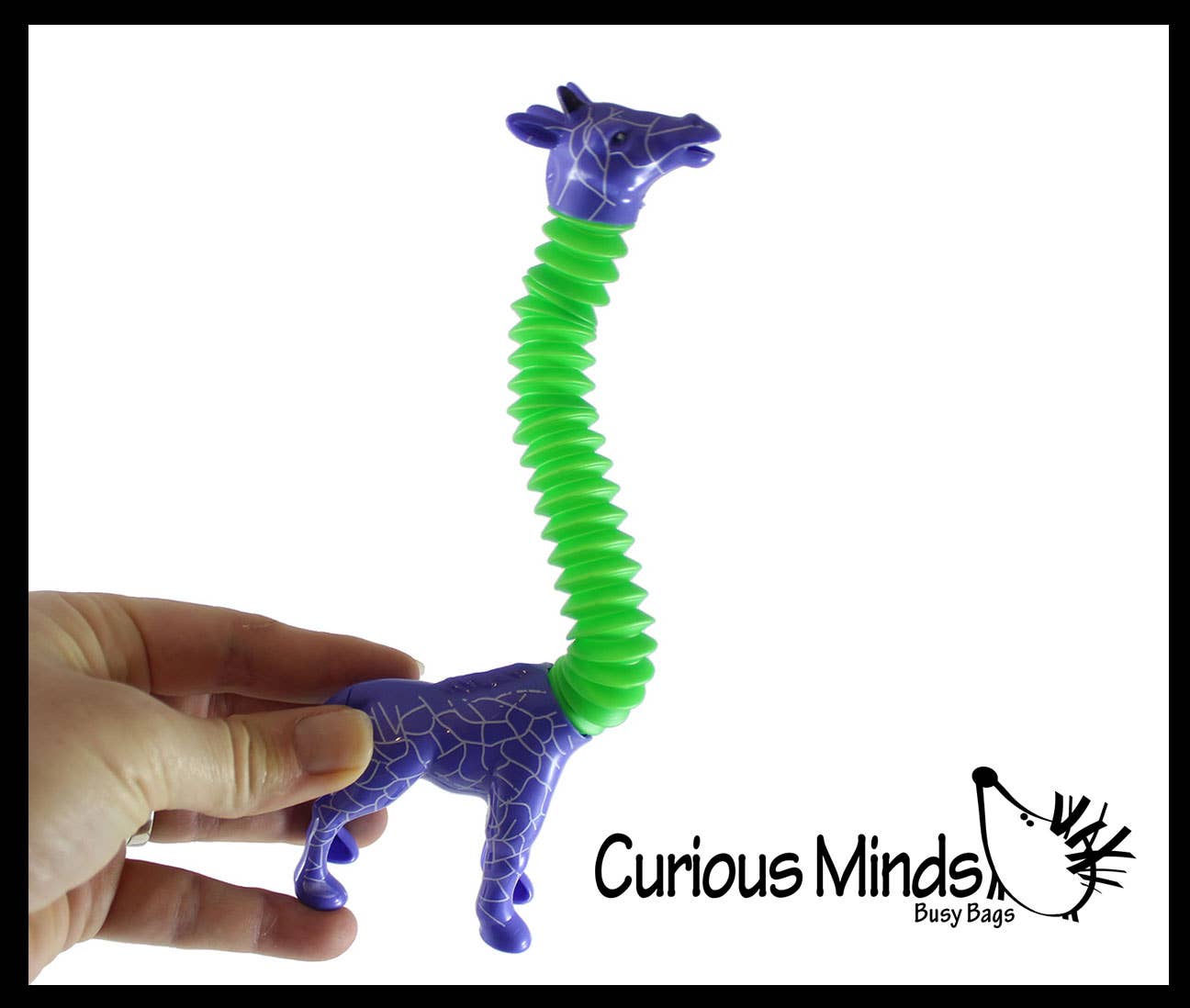 Curious Minds Toys - Wholesale Fidget Toy - Kids - 1 Cute Giraffe Neck Pull and Pop Snap Animal Expanding Flexi6