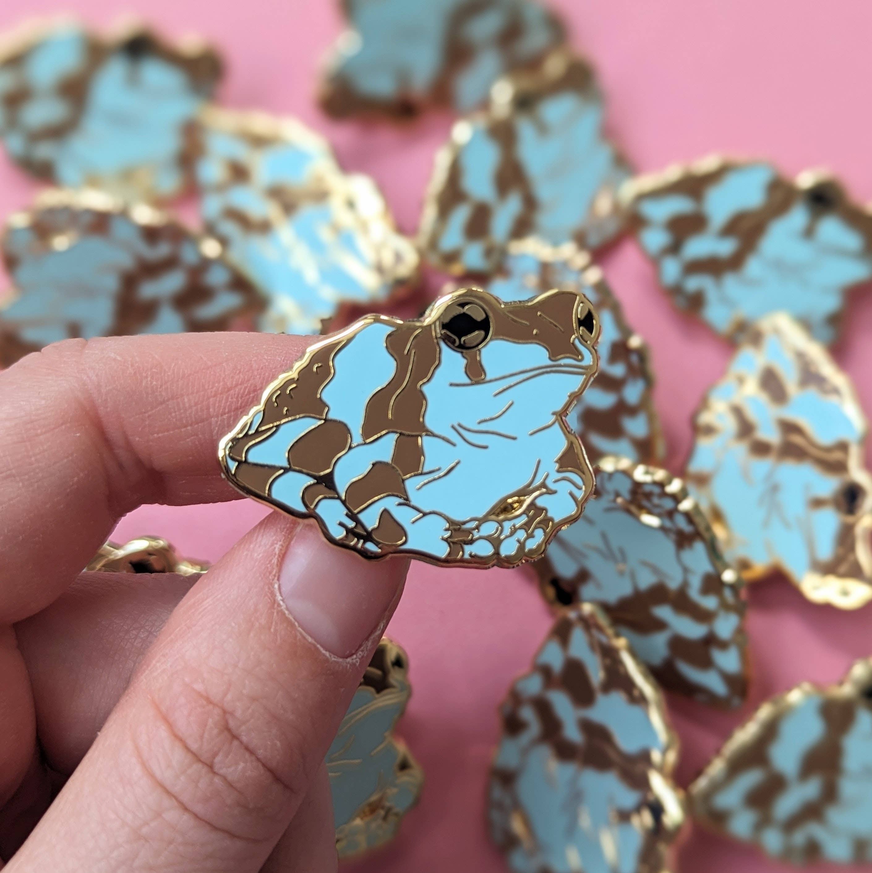 Drawn to Nature - Wholesale Lapel Pin/Button - Milk Frog Enamel Pin - Amazon Milk Frog - Nature Pins2