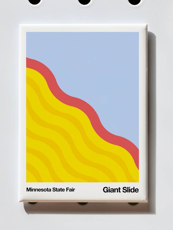 Magnet | Giant Slide | Minnesota State Fair for wholesale by Little Dipper Art
