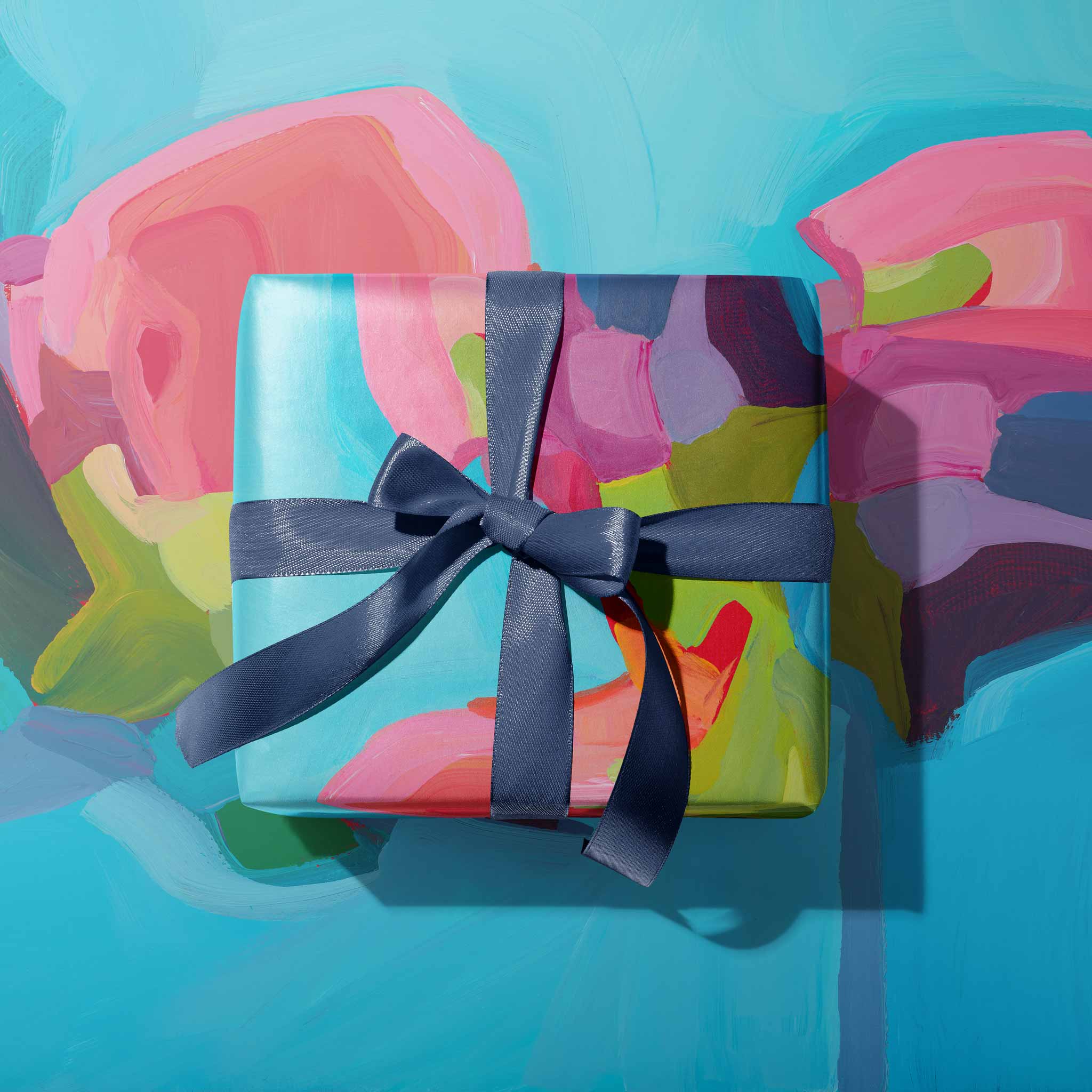 Susannah Bleasby Art - Wholesale Flat Wrap - Blue gift wrap | Blue gift wrapping paper | Art gift wrap0