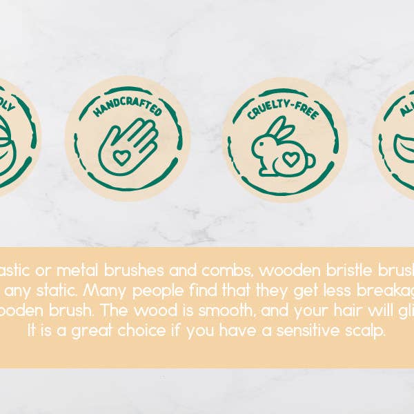 VIAI Beauty - Wholesale Hair brush/comb - Wooden Detangling Hair Brush4