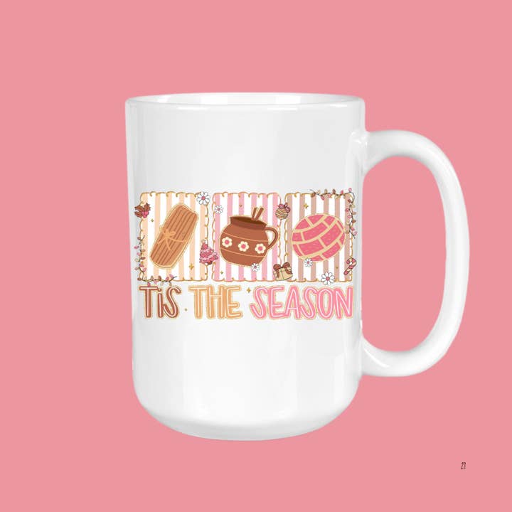 Tis The Season, Crochet Yarn, Coffee Mug for wholesale by The Sip Society
