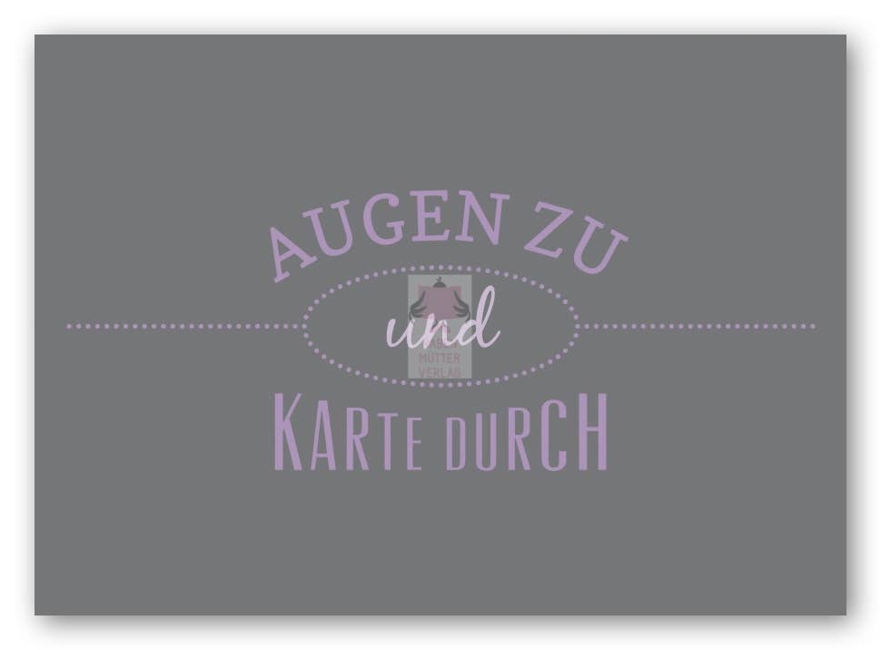 Rabenmütter Verlag UG - Wholesale Postcard - Postcard “Eyes Close”1