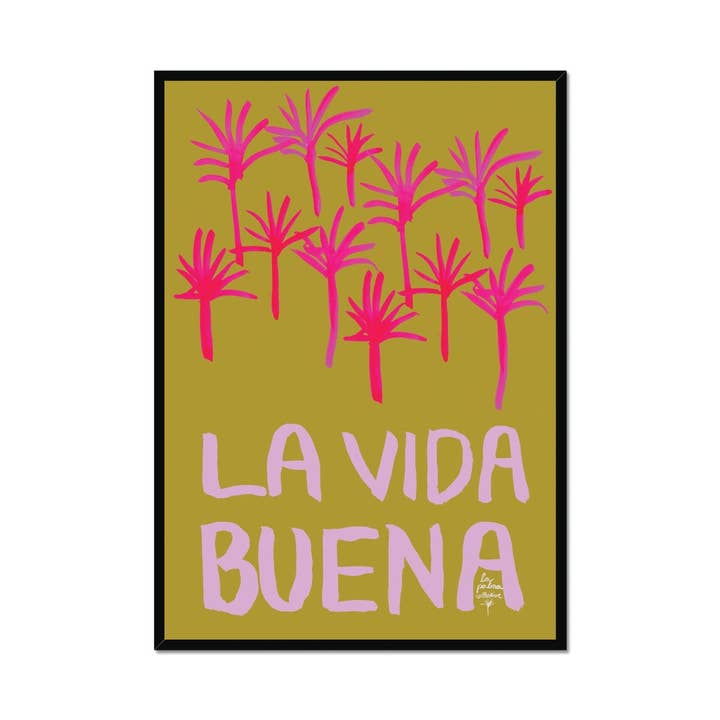 La Vida Buena - Ilustração artesanal do estilo de vida espanhol por atacado de Mediterranean Prints