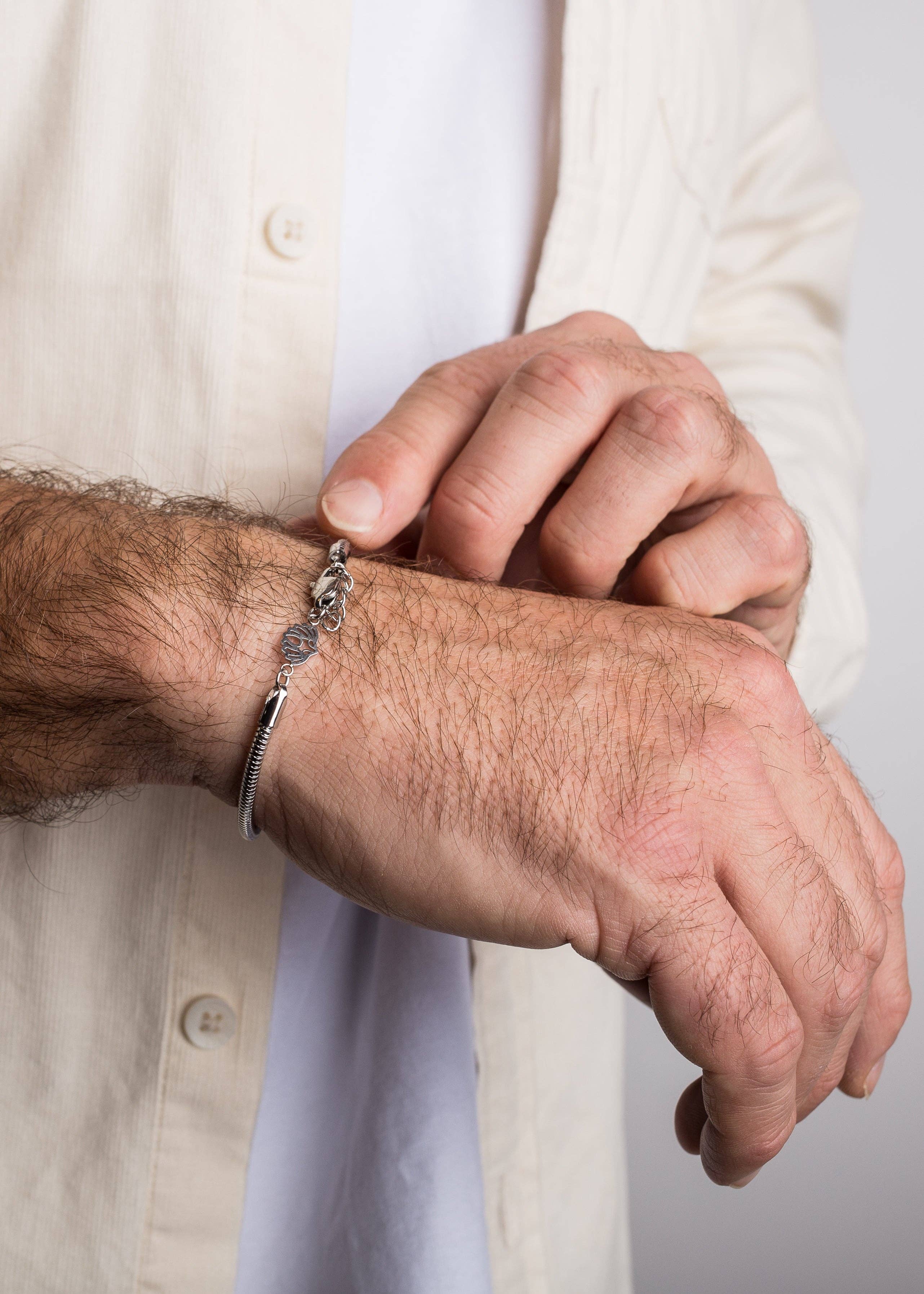Blackskies - Wholesale Link & Chain Bracelet - Serpent Snake Chain Link Bracelet Silver 3 mm4