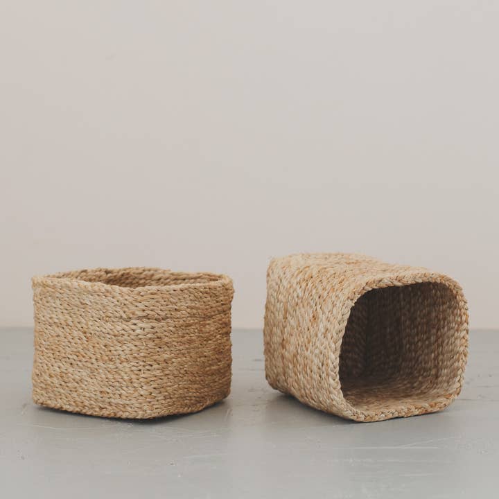Will & Atlas - Wholesale Basket - Square Tabletop Basket, jute - natural