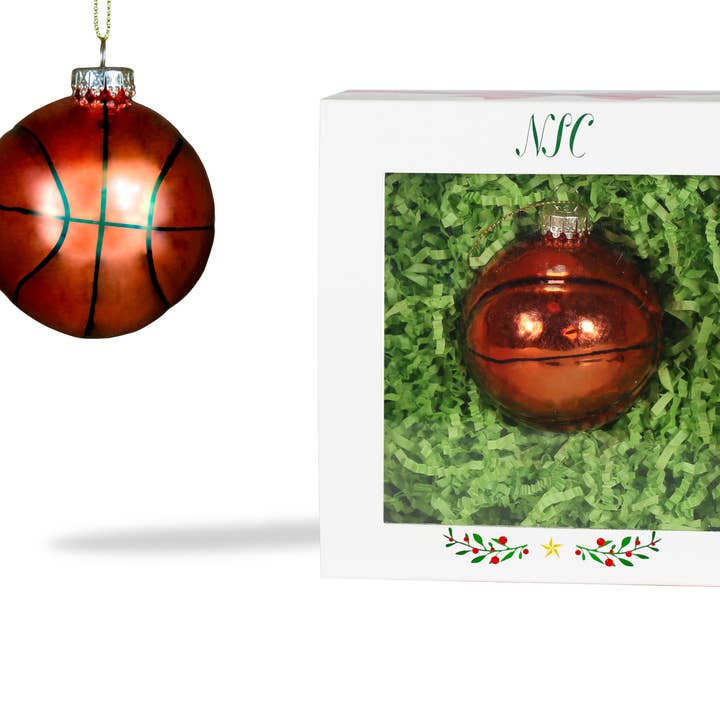 North Star Christmas | Basketbollglasprydnad för wholesale av North Star Christmas