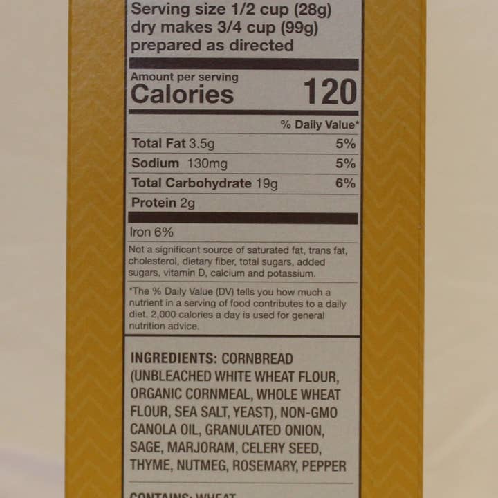Olivia's Crouton Co., Inc. - Wholesale Bread Mix - Olivia's Cornbread Stuffing 6 case