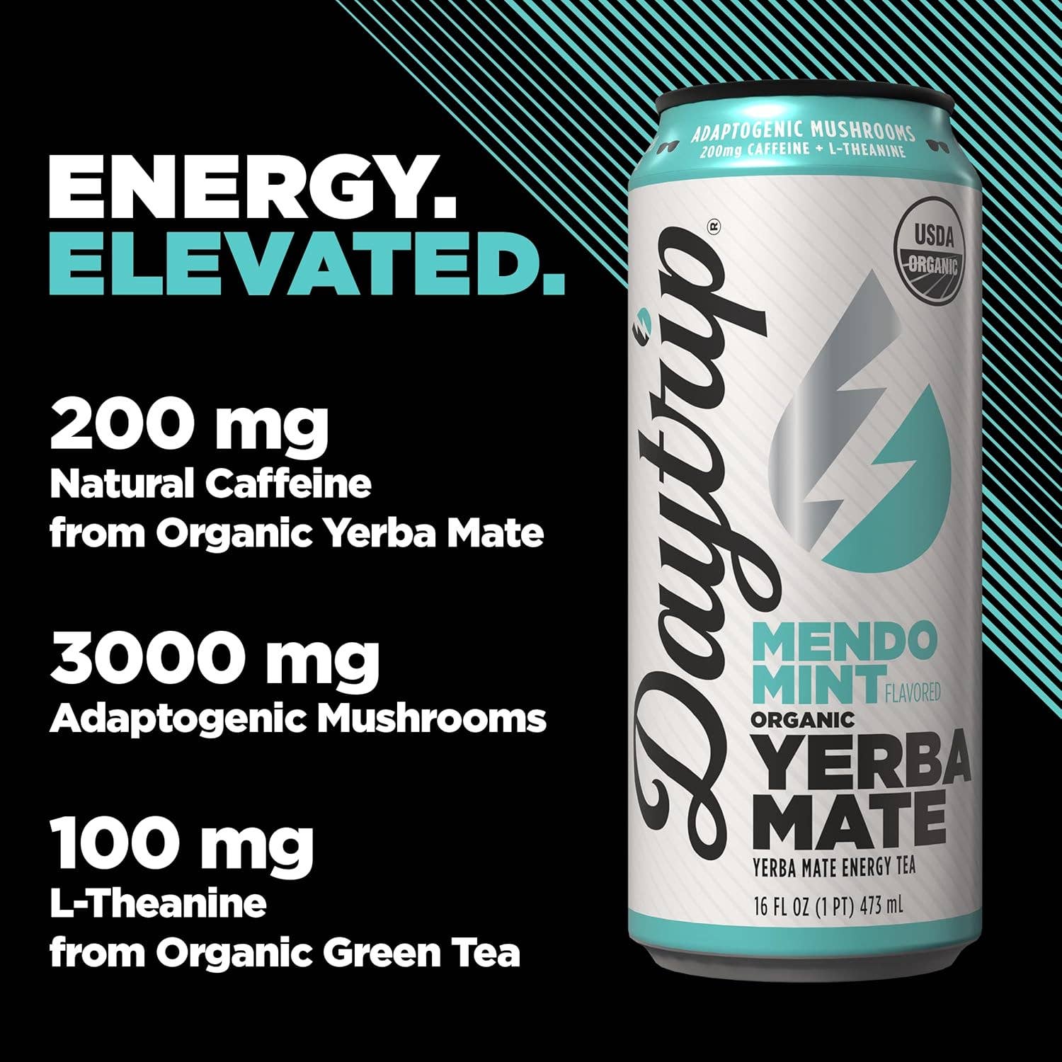 Daytrip - Wholesale Sports/Energy Drink - Daytrip Organic Yerba Mate - Mendo Mint3