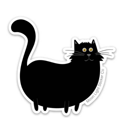 Moon Light Sticker Co – Großhandel Aufkleber – Fette Katzen-Aufkleber