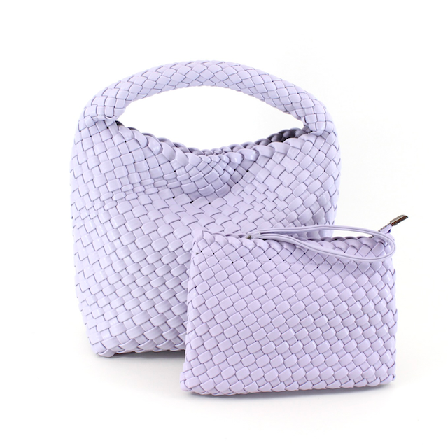 Pretty Persuasions - Vendita all'ingrosso Borsa a tracolla - Donna - Borsa a tracolla hobo in tessuto medio P24015 con custodia per cosmetici15