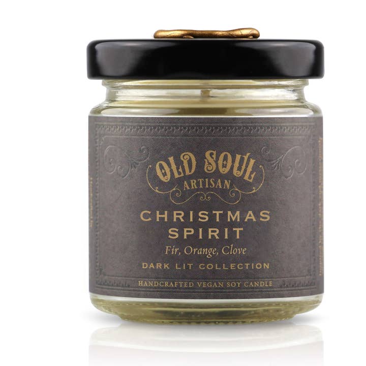 Old Soul Artisan - Wholesale Jar/Filled Candle - Christmas Spirit - 4 Oz - Inspired by A Christmas Carol0