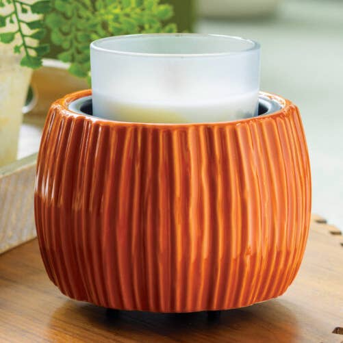 Harvest Pumpkin Crock Candle Warmer for wholesale by Heavenly Scents