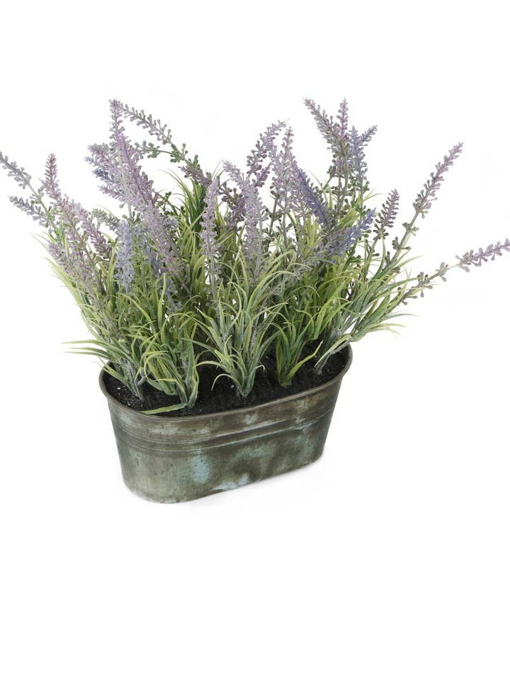 Kunstmatige paarse lavendelplant van 28 cm voor wholesale door Closer2Nature