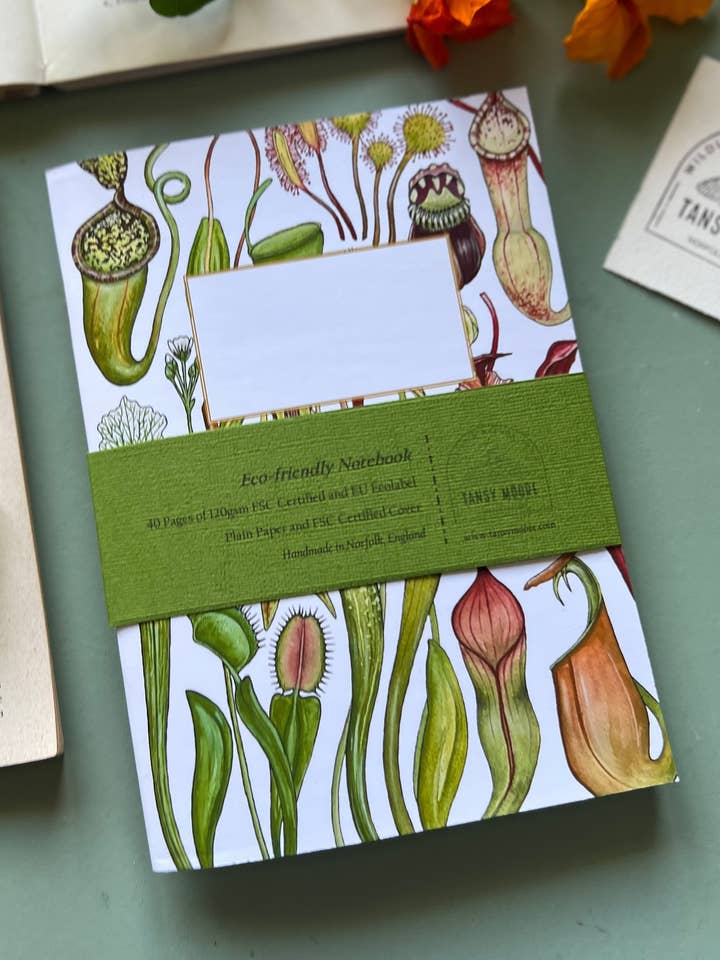 Carnivorous Plants Notebook for wholesale by Tansy Moore