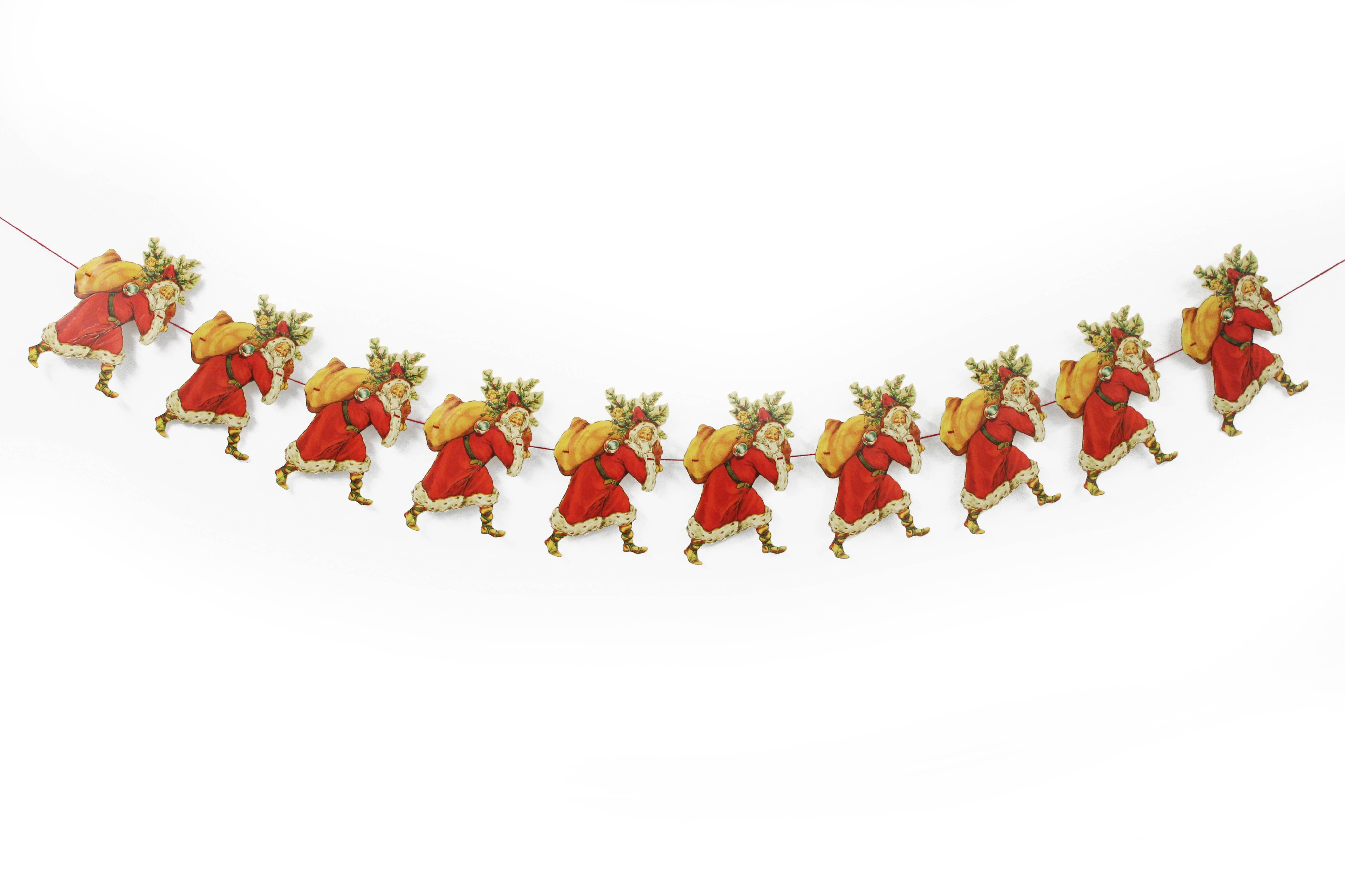 Mamelok - Wholesale Bunting/Garland - FATHER CHRISTMAS GARLAND1