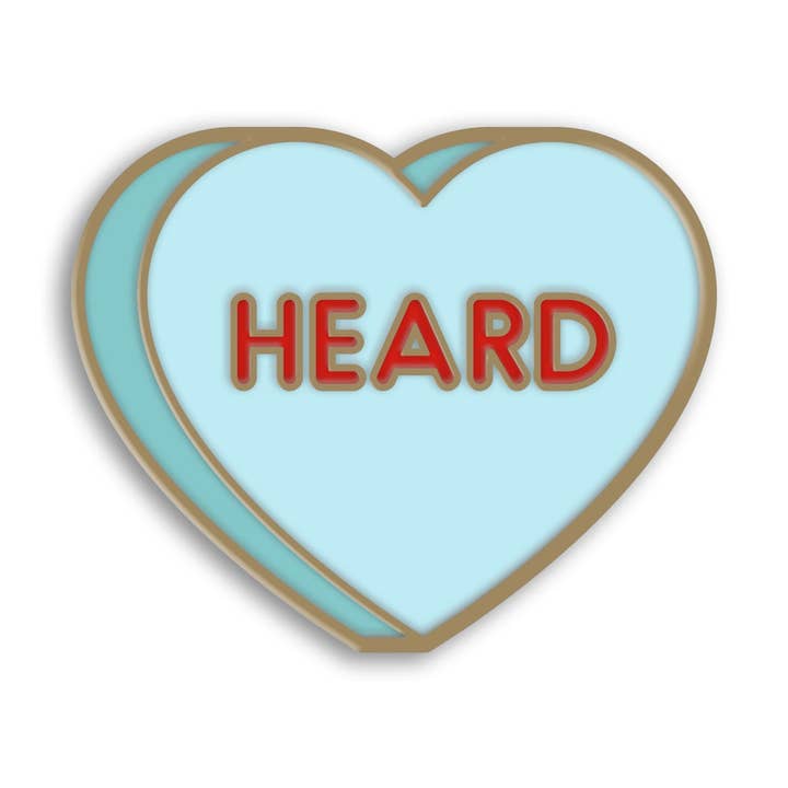Heard Sweethearts Pin for wholesale by Mover & Shaker