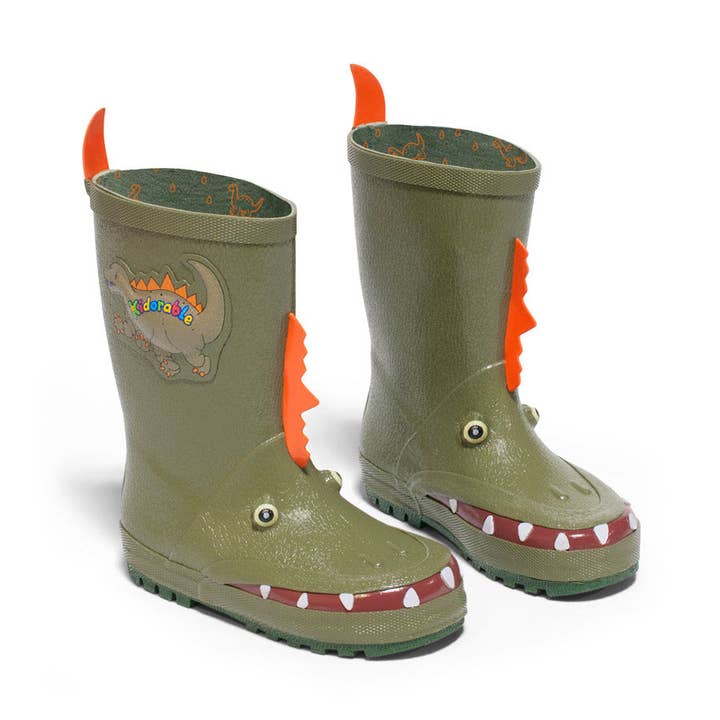 Stivali da pioggia Dinosaur per la vendita all'ingrosso da parte di Kidorable