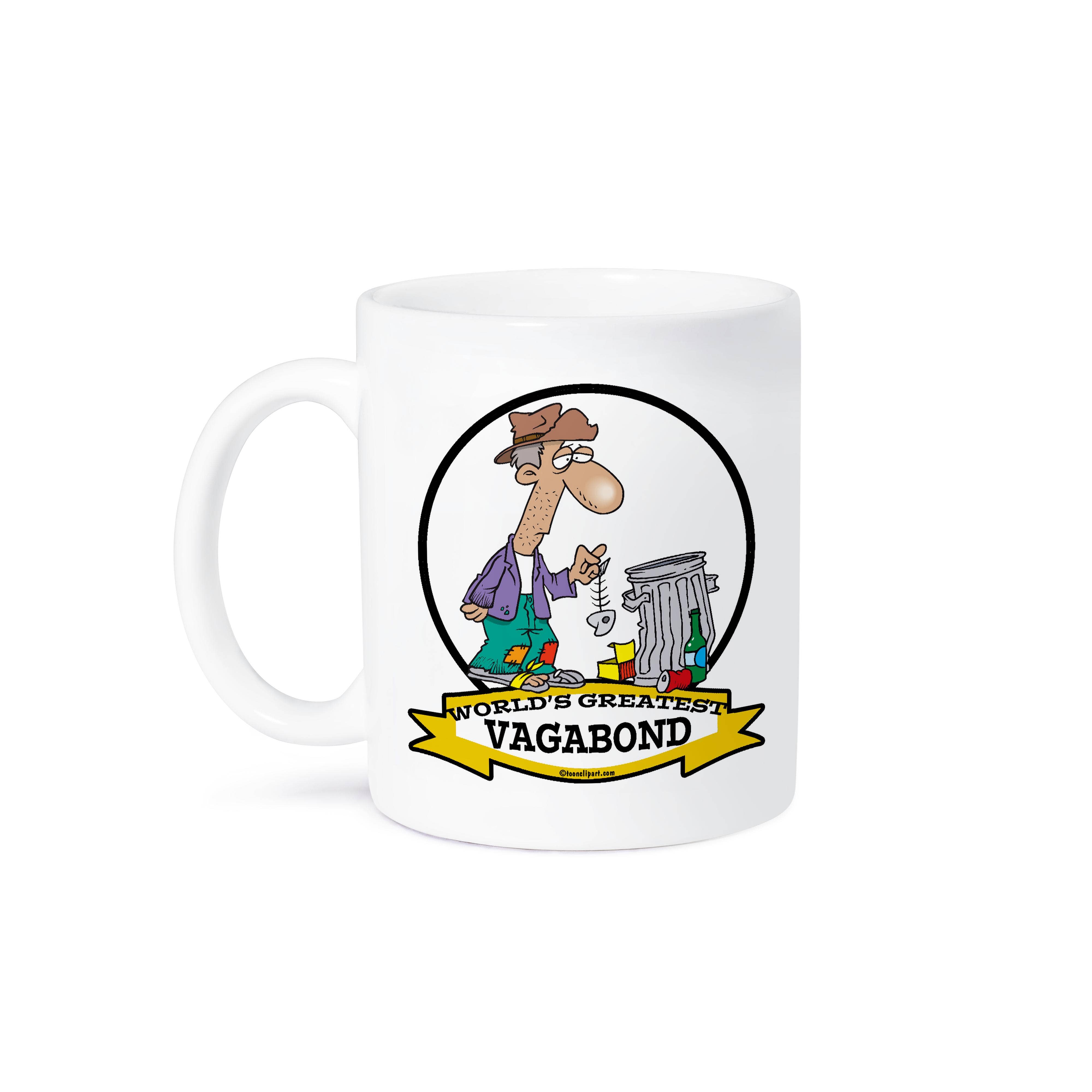 3dRose - Wholesale Coffee Mug - 3dRose, Funny Worlds Greatest Vagabond Men Cartoon, Mug8