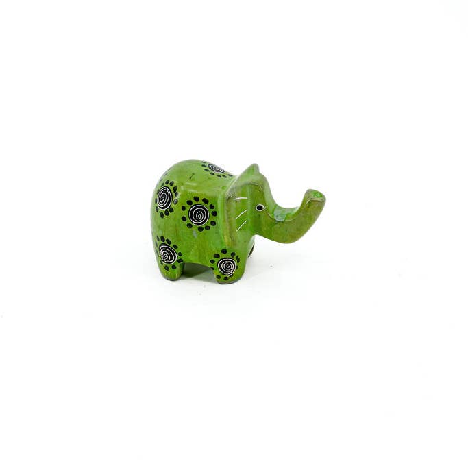 Gitzell FairTrade - Wholesale Decorative Figurine - Soapstone Animal Figurine, elephant large