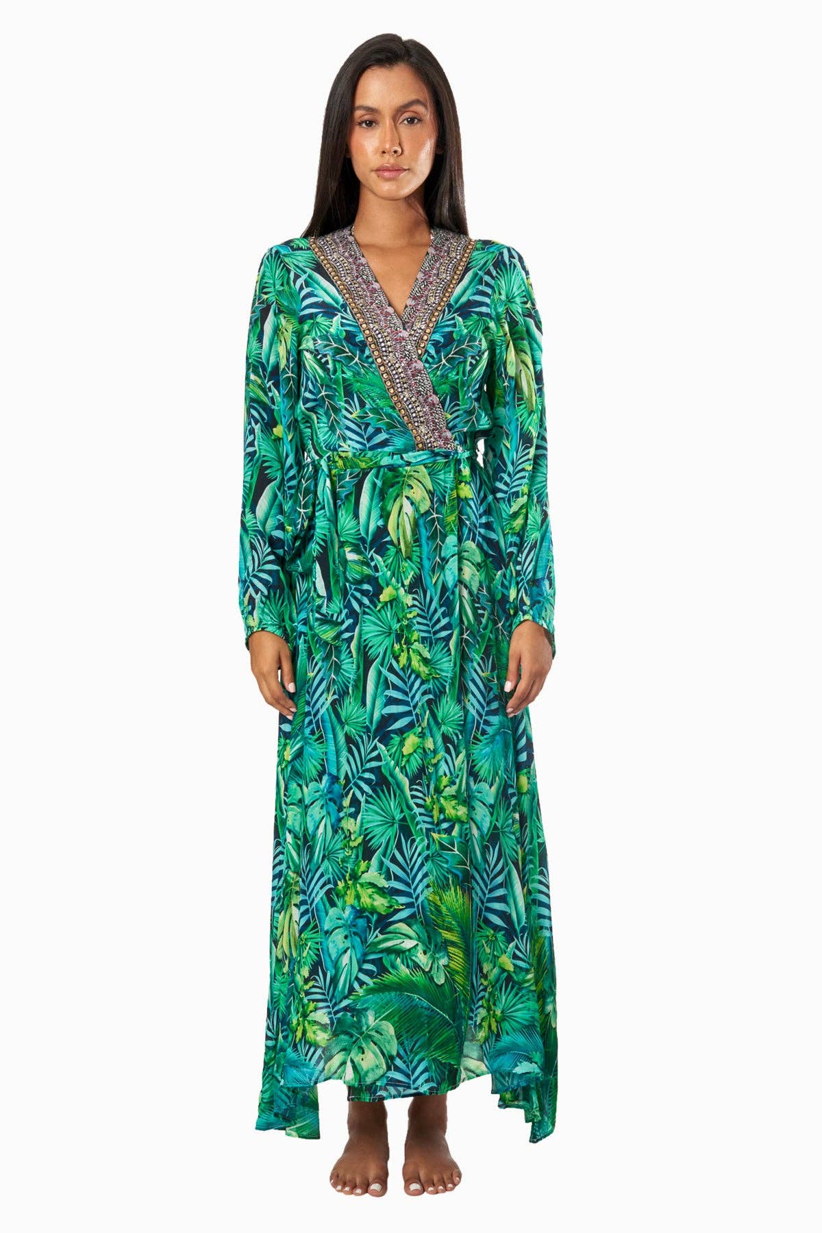 La Moda Clothing - Wholesale Dress - Women's - Wild Country Women's Maxi Wrap Dresses1