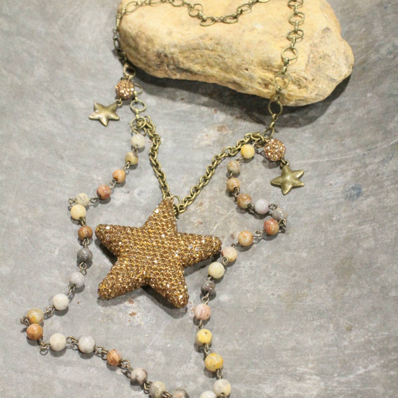 The Primitive Peddler, Inc. - Wholesale Pendant/Charm Necklace - Stars In The Night Sky Layered Necklace3