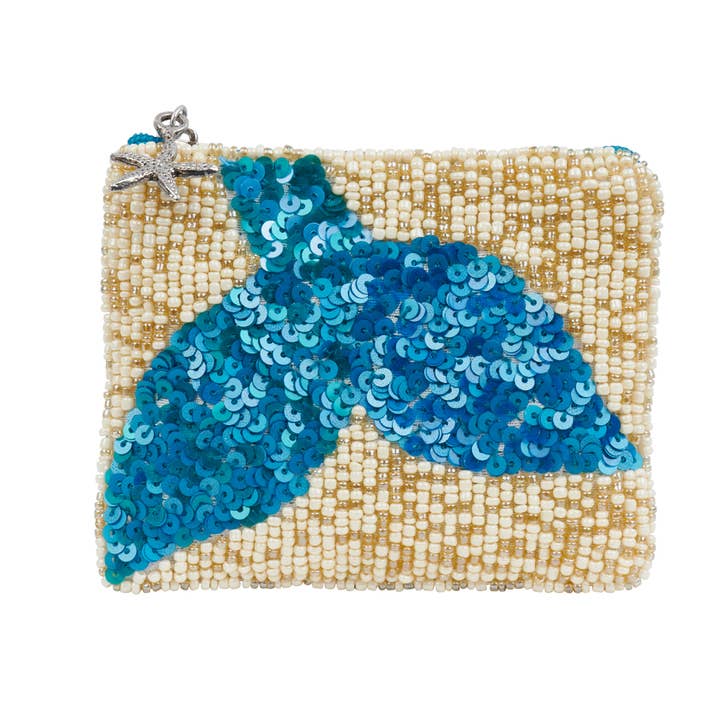 Bamboo Trading Company - Vente Porte-monnaie – femme - Pochette Essential Mermaid Tail Azure