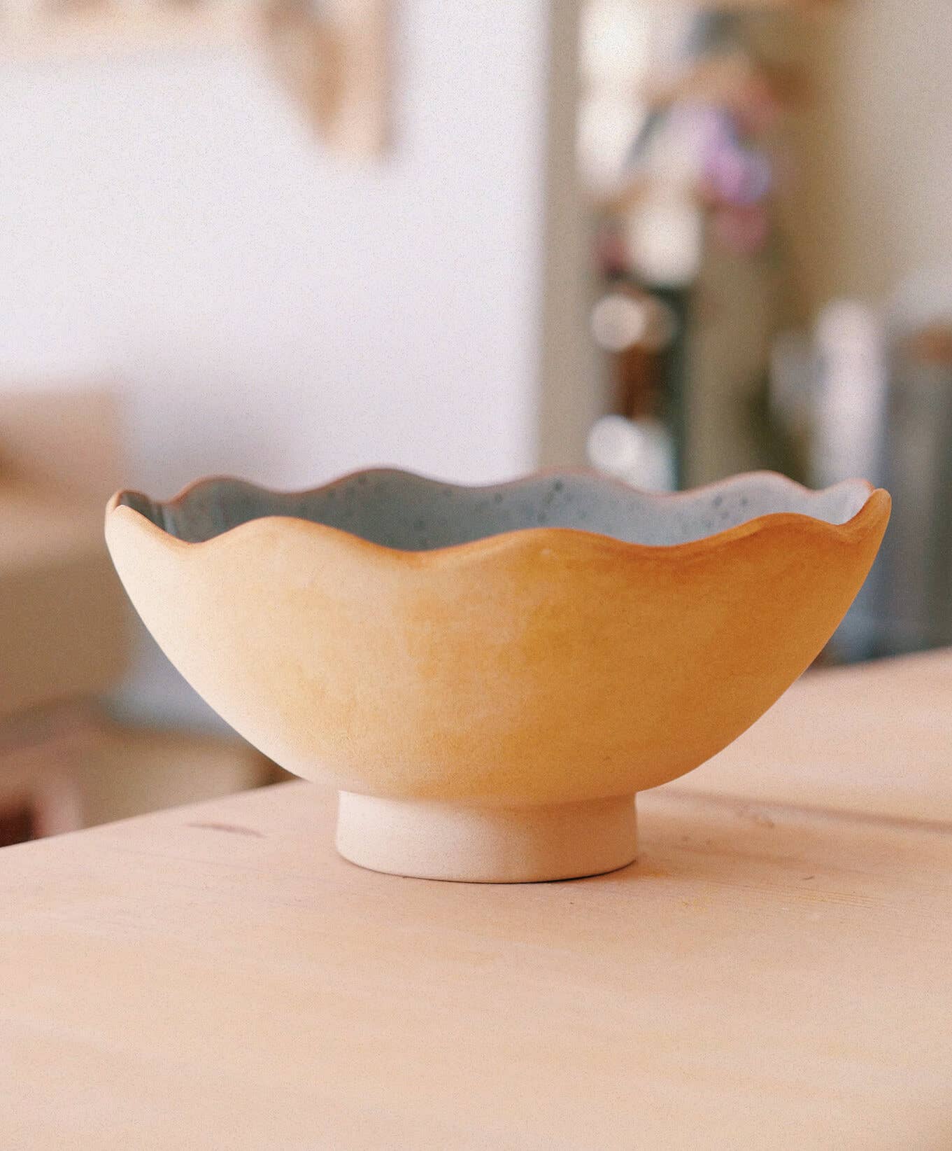 Ohyoko ceramics - Wholesale Serve Bowl - Handmade ceramic stoneware bowls with waves11