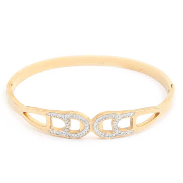 TVÅFÄRGAT ARMBAND I ROSTFRITT STÅL, BDBA 189S för wholesale av JOIA ACCESSORIES