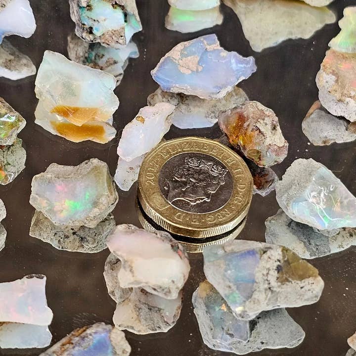Distinction Crystals - Wholesale Spiritual Stone/Crystal - Ethiopian Opal Crystal In Display Case