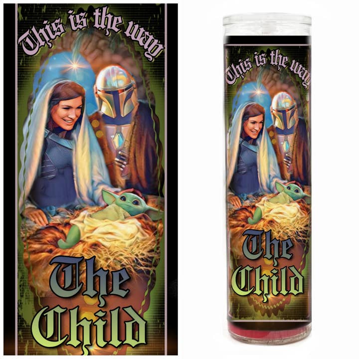Baby Yoda / The Child Prayer Candle for wholesale by Kitschup Creations