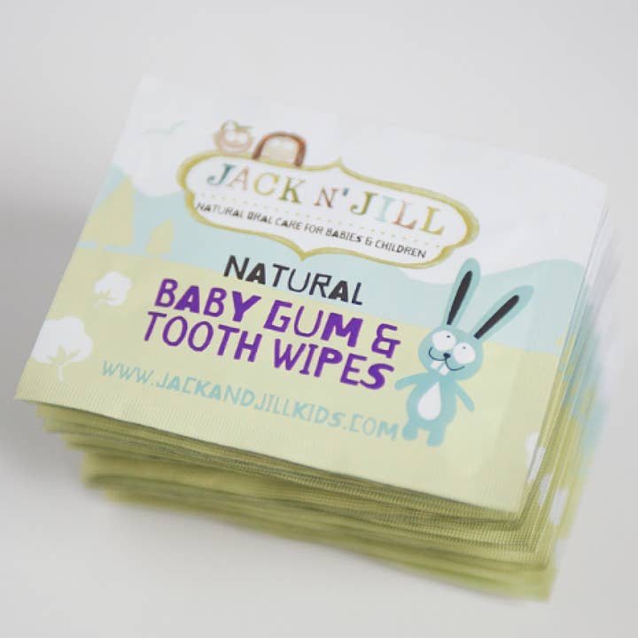 Jack N' Jill Kids & NFco - Wholesale Toothbrush - Kids & Baby - Jack N' Jill Natural Baby Gum & Tooth Wipes - 25 Pack