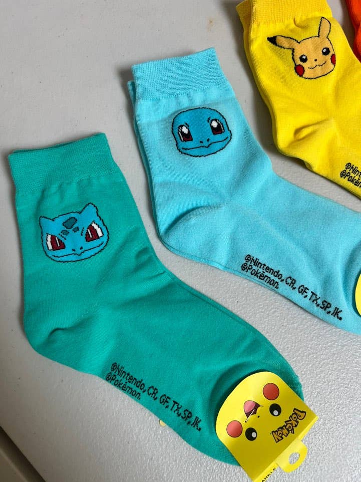 K-Wonderland - Wholesale Socks - Women's - Pokémon Character Silky Cotton women Socks1