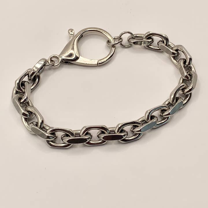 Tjockt kantigt rolo stålarmband för wholesale av Shop Journal Vintage