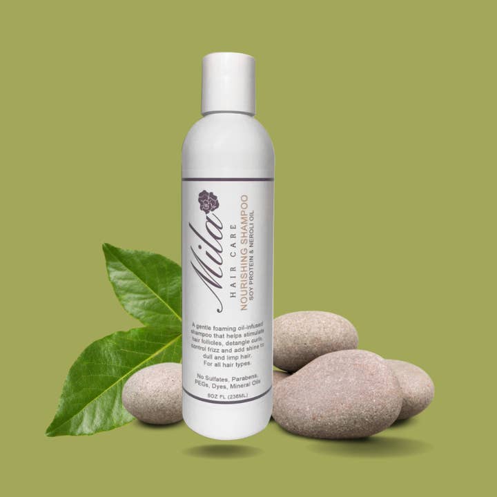 Voedende shampoo met soja-eiwit en neroli-olie 8oz voor wholesale door MILA ROSE